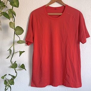 LuluLemon Tech Orange Shirt Size Medium
